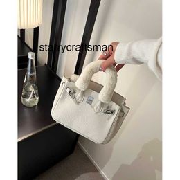 Women Handbag L Bag for women in early spring 2024 new popular high-end texture versatile fur carrying crossbody bag