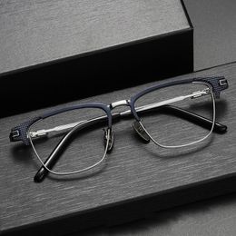 Sunglasses Titanium Frames Designer Brand Vintage fashion luxury Women Men Reading Glasses Frame Eyewear Eyeglasses-Frame Lens Ti009