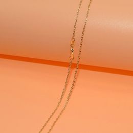 1pcs Whole Gold Filled Necklace Fashion Jewellery Singapore Link Chain 2mm Necklace 16-30 Inches Pendant Chain2655