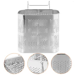 Kitchen Storage Clothes Drying Rack Stainless Steel Chopsticks Holder Utensil Drain Desktop Basket Bucket Container