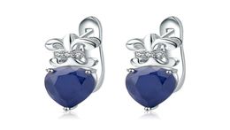 Stud Gem039s Ballet 925 Sterling Silver 3 47Ct Oval Natural Blue Sapphire Gemstone Earrings Wedding Fine Jewellery for Women 22104077835