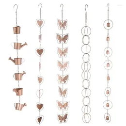 Garden Decorations Rain Chains For Gutters Butterfly Chimes And Cups Catcher Creative Hanging Chain Downspout Tool Outdoor