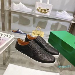 Scarpe casual da uomo Nero bianco Verde Pelle piatta Scarpe da ginnastica sportive da uomo e da donna con altezza crescente