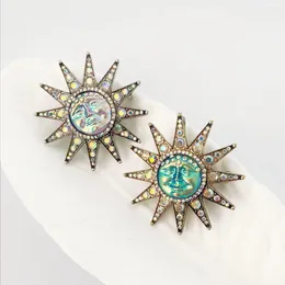 Brooches MITTO FASHION JEWELRIES AND HIGH-END ACCESSORIES RHINESTONES PAVED SUN GODDESS VINTAGE PIN WOMEN DRESS BROOCH