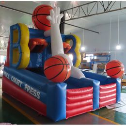 wholesale Outdoor Activities High Quality 5x3x3.5mH (16.5x10x11.5ft) With blower Inflatable Basketball Game Basketball Hoop Toss Carnival Game