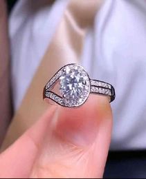 2021 crackling moissanite women Jewellery engagement for wedding 925 silver ring birthday gift love1276489