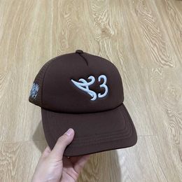 Ball Caps New 2023 Mens and Womens Truck Embroidered Matte Boys PPSC A3 Hat Button Back Embroidered Hat Baseball Hat Mesh Sponge #87 J240226