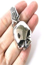 2pcslot Newest 5 Colors Polish Motorcycles Skull Pendant 316L Stainless Steel Jewelry Cool Man Motor Biker Pendant1961001