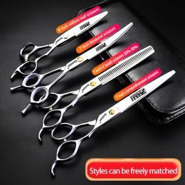 Tools Ashadow Hair Salon Professional Scissors Imported Steel to Create Highgrade Scissors 6 Inch Flat Scissors Tooth Scissors Set