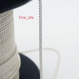 wholesale fine sterling silver chain roll 925 Jewellery 1.5mm cz stones tennis chain roll Chains for men heavy necklace