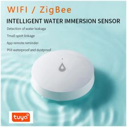 Detector Zigbee 3.0 Water Leak Sensor Tuya Smart Life APP Realtime Wilress Remote Monitoring Sensor Scene Linkage Gateway Required