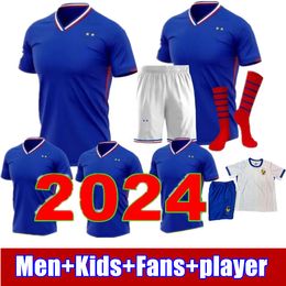 2024 French Club Full Sets French Soccer Jerseys GIROUD MBAPPE GRIEZMANN SALIBA KANTE Maillot De Foot Equipe Maillots Kids Kit 24 25 new Men player Football Shirt