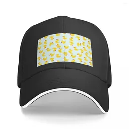 Ball Caps Cute Rubber Duck On Blue Background Baseball Cap Christmas Hat Hats Thermal Visor Women Men'S