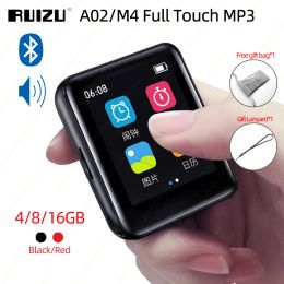 Speakers RUIZU A02 M4 Full Touch Screen Bluetooth 4.0 MP3 Player Portable Music Player with Speaker FM EBook Video Recorder Mini Walkman