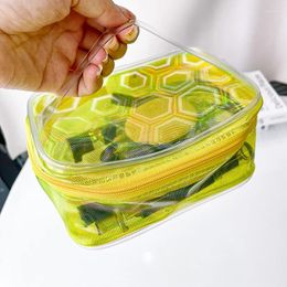 Cosmetic Bags Women Portable Travel Wash Bag Colour Transparent Waterproof Makeup Storage Pouch Large Capacity Organiser Beauty Case