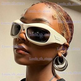 Sunglasses Trend Steampunk Sunglasses Women Men Fashion Sun Glasses Punk Female Y2K Mirror Goggle Shades Eyeglasses UV400 T240227