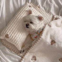 Mats 3Pcs /Set Dog Bed Set with Pillow Mattress Comforter Removable Washable Cat Nest Soft Comfortable Pet Supplies Dog Accessories