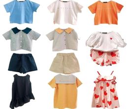 Kids Tshirts RJ Brand Korean Design Baby Cotton Tops Summer Clothing Toddler Girls Fashion Dress Cute Children Play Clothes 210806806595