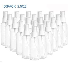 Sets Top Deals 50pcs 75ml/2.5oz Mist Spray Bottle Premium Transparent Diy Crafts Empty Pump Curtain