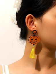 Dangle Earrings Cartoon Halloween Drop For Women Funny Pumpkin Pendants Girls Party Holiday Jewellery Gifts
