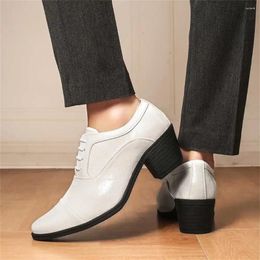 Dress Shoes Autumn Groom Sneakers Man Sports Heels White Comfortable Special Wide Foot 4yrs To 12yrs