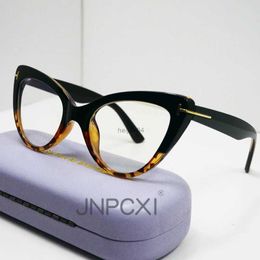 Eyeglass Frame JNPCXI Real Picture Glasses Frame for Women Anti-Blue Ray Fashion Ladys Myopia Glasses Cat Eye Prescription Computer Glasses