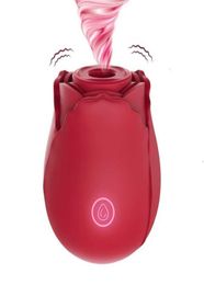 Sex Toy Massager Rose Shape Vagina Sucking Vibrator Nipple Sucker Oral Licking Clitoris Stimulation Powerful Toys for Women Toy6559828