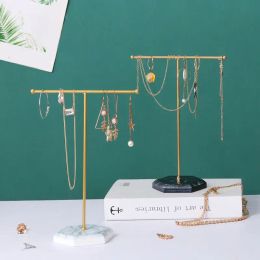 Rings Jewellery Display T Bar Earrings Show Stand Shelf Metel Ring Holder Rack Jewelrys Organiser Home Decoration