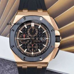 Popular Wrist Watch Collection Wristwatch AP Watch Mens Watch Royal Oak Offshore 18K Rose Gold Second hand Watch RO.OO. A002CA.02