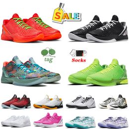 Popular styles Outdoor Basketball Shoes Mamba 8 Halo Protro 6 Grinch Mambacita 5 Bruce Lee Chaos Prelude Red Reverse Purple White Fashion Men Women Trainers Sneakers
