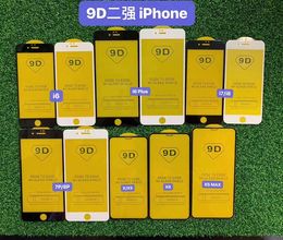 500pcs 9D full Clear Tempered Glass Screen Protector For Apple iPhone 14PROMAX 13 12 Mini 11 Pro Max XR XS Max Edge X 8 7 6 15 14 14max 15pro 15promax Film