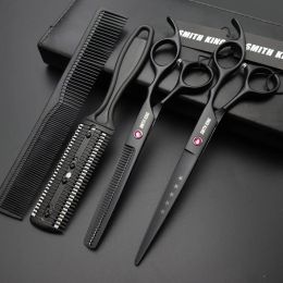 Tools SMITH KING Professional Hairdressing scissors set 6"/7"Cutting scissors+Thinning scissors Barber shears+kits+comb+Thinningcomb