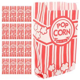 Take Out Containers 20 Pcs Popcorn Packaging Bag Party Favour Boxes Movie Night Decorations Bags Individual Servings For Paper Car