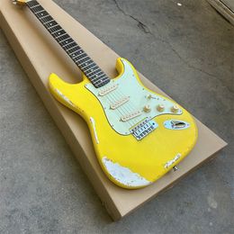 New product ruins electric guitar in antelope yellow, free shipping wholesale and retail