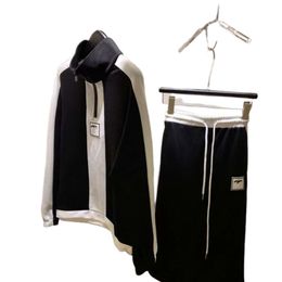 Channel Designer Hoodie Luxury Fashion For Women Men's Small Fragrant Wind Antique Leather Brand Colour Block Half Zipper Sweater