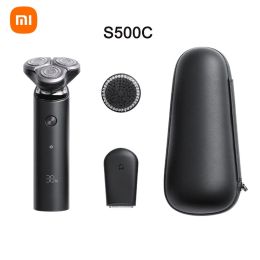 Trimmer Xiaomi Mijia S500/S500C Electric Shaver Razor Men Beard Hair Trimmer Rechargeable 3D Head Dry Wet Shaving Washable Dual Blade