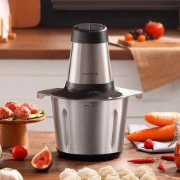 Grinders Jiuyang Household Meat Grinder Electric Small Mixer for Filling, Chopping Vegetables, Meat Multifunctional and Large Capacity