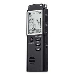 Players 8GB/16GB/32GB New Digital Audio Voice Recorder a Key Lock Screen Telephone Recording Real Time Display with MP3 Player