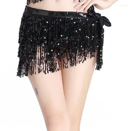 Stage Wear High Quality Belly Dancing Waist Chains For Dance Hip Scarf Tassel Clothing Sequin Skirt Belt