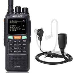 ABBREE AR889G Walkie Talkie GPS 10Watts Night Backlight Duplex Dual Band Dual Receiving Ham CB Radiosheadset4921943