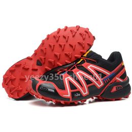 Speed cross 3 CS Jogging mens Running Shoes SpeedCross 3s runner III Black Green Blue Red Trainers Men Sports Sneakers chaussures zapatos 40-46 Q2