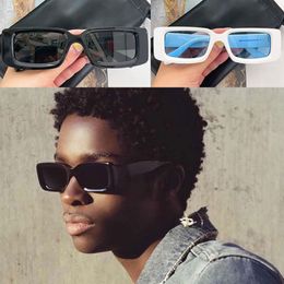 OFF Herren-Sonnenbrille OERI016, Damen-Sonnenbrille, klein, quadratisch, dicke Platte, schwarz, rosa Rahmen, Mode, Party, Laufsteg-Stil, Designer-Brille, Reisen, V300V