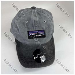 Designer Patagonie Hat Ball Caps Baseball Cap Bata Colored Baseball Hat Trendy New Sunshade Water Wash Casual Outdoor Unisex Hat 979