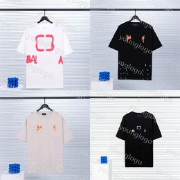 New Letter Embroidery Tshirt Mens Womens Street Tees Clothing Young Men Sport Shirts