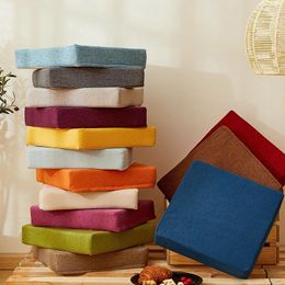 Pillow 35D High Density Sponge Sofa Solid Cotton Linen Window Mat Removable And Washable Tatami Chair Thickness 3-8cm