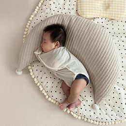 Cute Moon Baby Pillow born Feeding Cushion Maternity Cotton U-Shaped Nursing Pillow Breastfeeding Infant Cuddle Sleep Pillow 240226