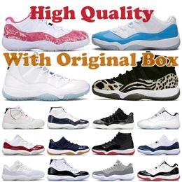 Mit Box 11 Cherry 11s Basketballschuhe Herren Damen Zementgrau Gelb Schlangenleder Midnight Navy Pure Violet Cap And Gown Bred Jumpman 11 Sport Sneakers Outdoor Schuh