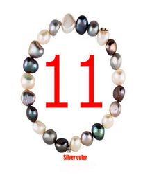 New Stainless steel high quality grey white pink shell pearl beads bracelet gold silver rose gold jewelry for girl lady pulsera 4320520