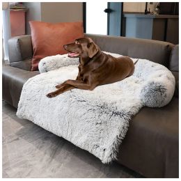 Mats Fluffy Dog Bed Plush Winter Pet Sofa Beds Cat Mats Dogs Kennel Pets Nest Cushion Furniture Protector Calming Beds for Dogs