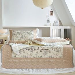 Bed Skirt Ruffled Latex Three-Piece Set Of Summer Sleeping Mat Princess Style Soft Seat Home Fabric Cooling Mattress